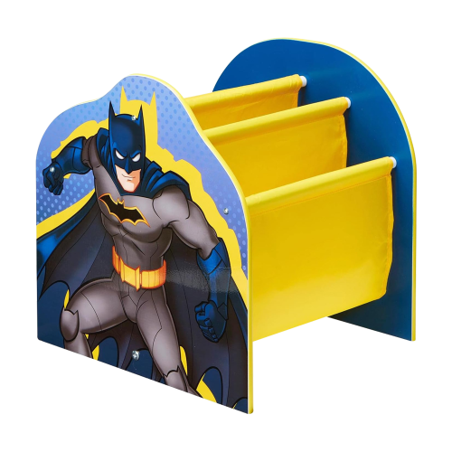 Batman Kids Sling Bookcase Childrens Book Shelf Storage Rack Organiser ...