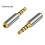 (3.5mm to 2.5mm) Audio Adapter 3.5mm To 2.5mm Stereo Adapter 1/8'' (3.5mm) Male Plug To 2.5mm Jack Adapter Multiple Sizes Available 4