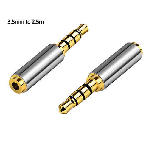 (3.5mm to 2.5mm) Audio Adapter 3.5mm To 2.5mm Stereo Adapter 1/8'' (3.5mm) Male Plug To 2.5mm Jack Adapter Multiple Sizes Available