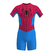 (01, 120) Spiderman Boys Swimsuit Avengers Cosplay Costume