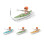 (Yellow) 2.4G Remote Control Boat, Remote Control Creative Toy, With Lights And Two Driving Modes 3