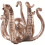 (A) Octopus Statue Coffee Cup Holder Teacups Storage, Resin Octopus Statue 1