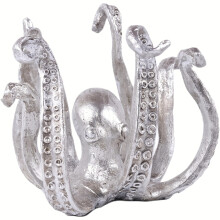 (B) Octopus Statue Coffee Cup Holder Teacups Storage, Resin Octopus Statue