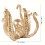 (A) Octopus Statue Coffee Cup Holder Teacups Storage, Resin Octopus Statue 3