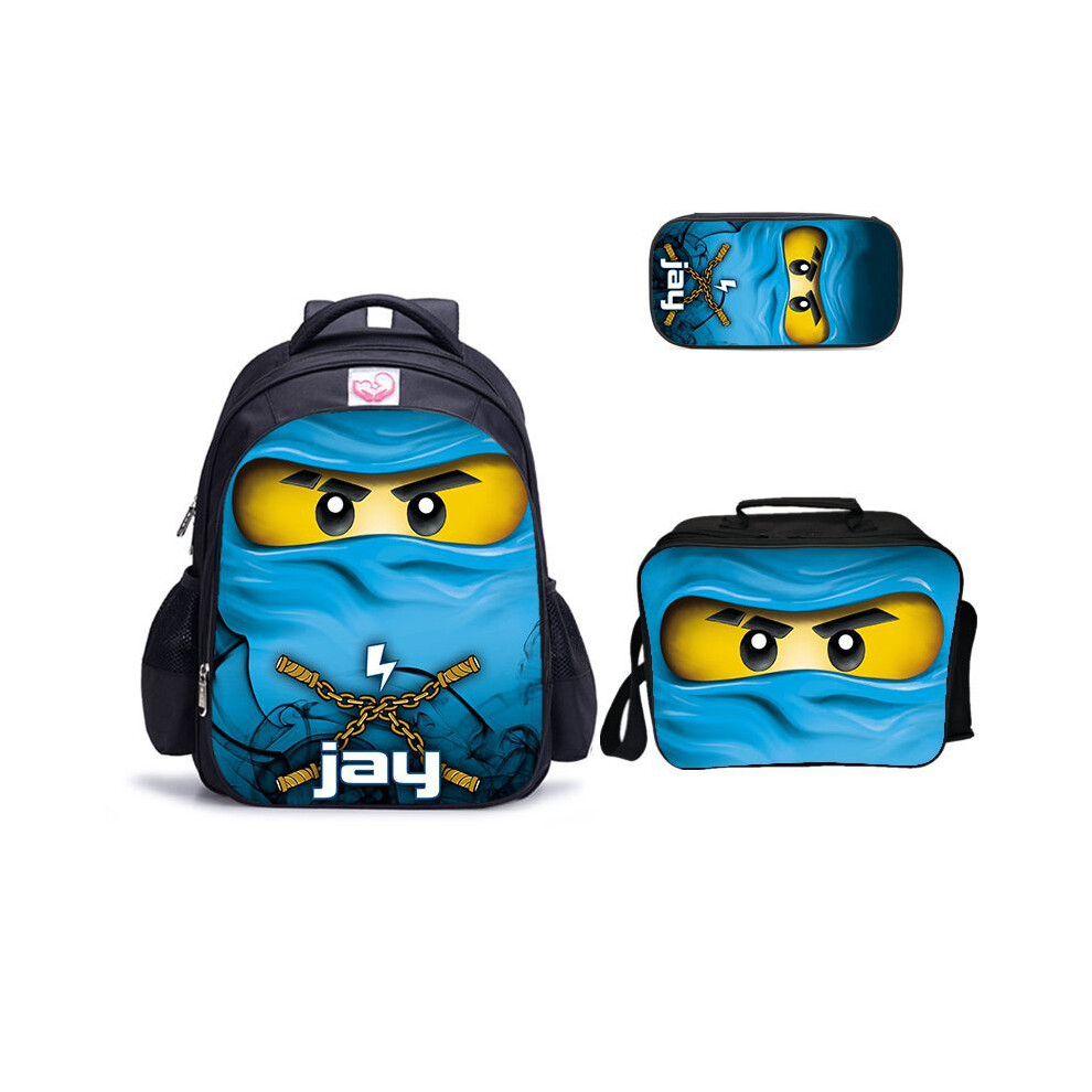 (A-10) Ninjago School Bag Set 17-inch Backpack