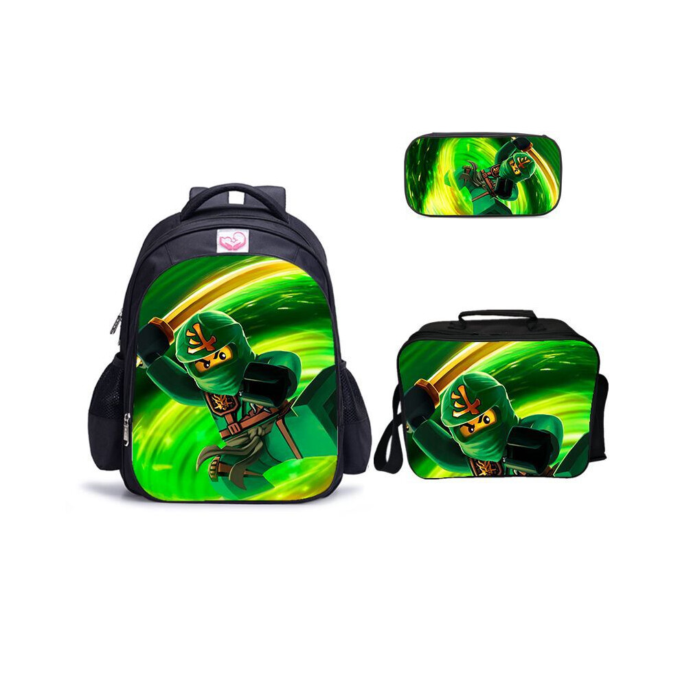 (A-4) Ninjago School Bag Set 17-inch Backpack