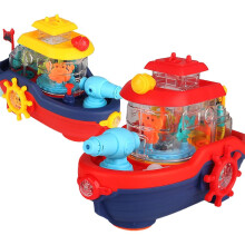 Electric Boat Toy Sound And Light Music Toy Decorative Ship Gift For Toddlers