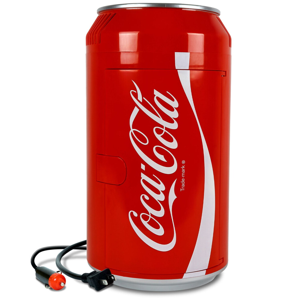 Coca Cola Mini Fridge 5.4L Portable Cooler Warmer 8 Can Beverage Drinks Cool Box