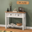 Mercers Furniture Corona White 2 Drawer Console Table Hallway Stand Wooden Pine 1