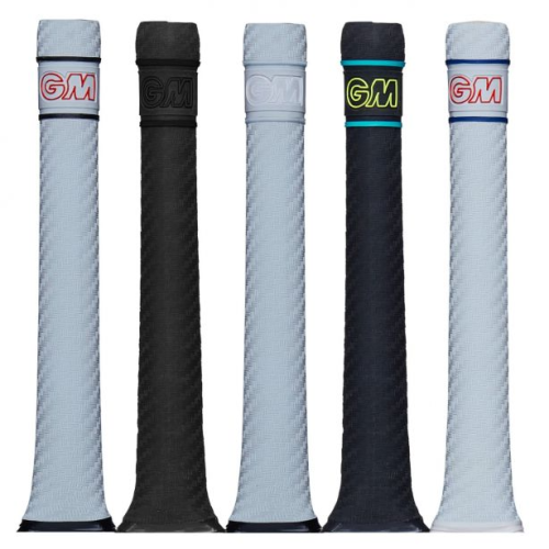 (White/Black/Red) Gunn & Moore Cricket Bat Grip Comfortable Rubber Replacement Maximum Grip