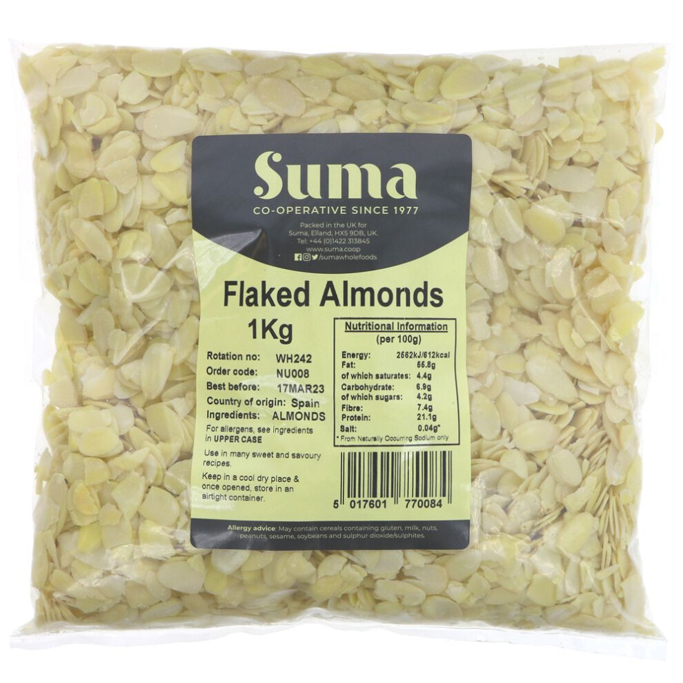 Suma Bagged Down Flaked Almonds 1kg