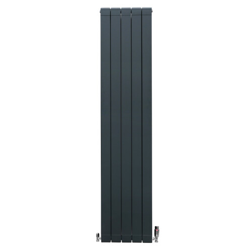 Καλοριφέρ και βαλβίδες αλουμινίου – 1800 mm x 395 mm – γκρι ανθρακί 1