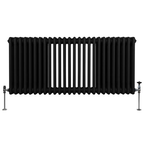 Παραδοσιακό θερμαντικό σώμα 3 στηλών - 600 x 1192 mm - μαύρο 1