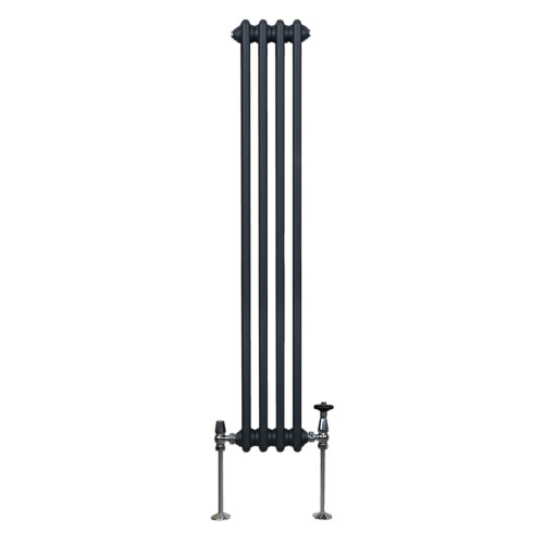 Παραδοσιακό καλοριφέρ 3 στηλών - 1500 x 202 mm - γκρι ανθρακί 1