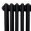 Traditionel 3-søjlet radiator - 1500 x 202 mm - Sort 3