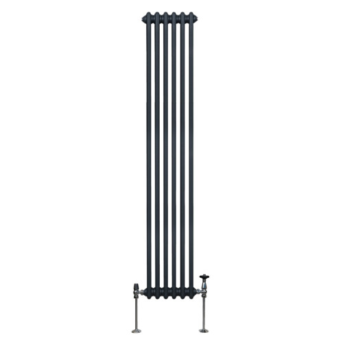 Παραδοσιακό καλοριφέρ 3 στηλών - 1800 x 292 mm - γκρι ανθρακί 1