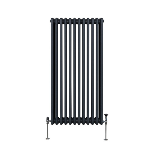 Παραδοσιακό καλοριφέρ 3 στηλών - 1500 x 562 mm - γκρι ανθρακί 1