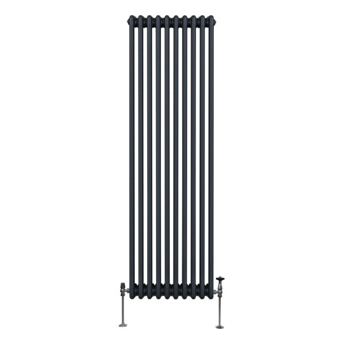 Παραδοσιακό καλοριφέρ 3 στηλών - 1800 x 472 mm - γκρι ανθρακί 1