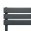 Καλοριφέρ μπάνιου πάνελ – 1200 mm x 450 mm – ανθρακί-γκρι 3
