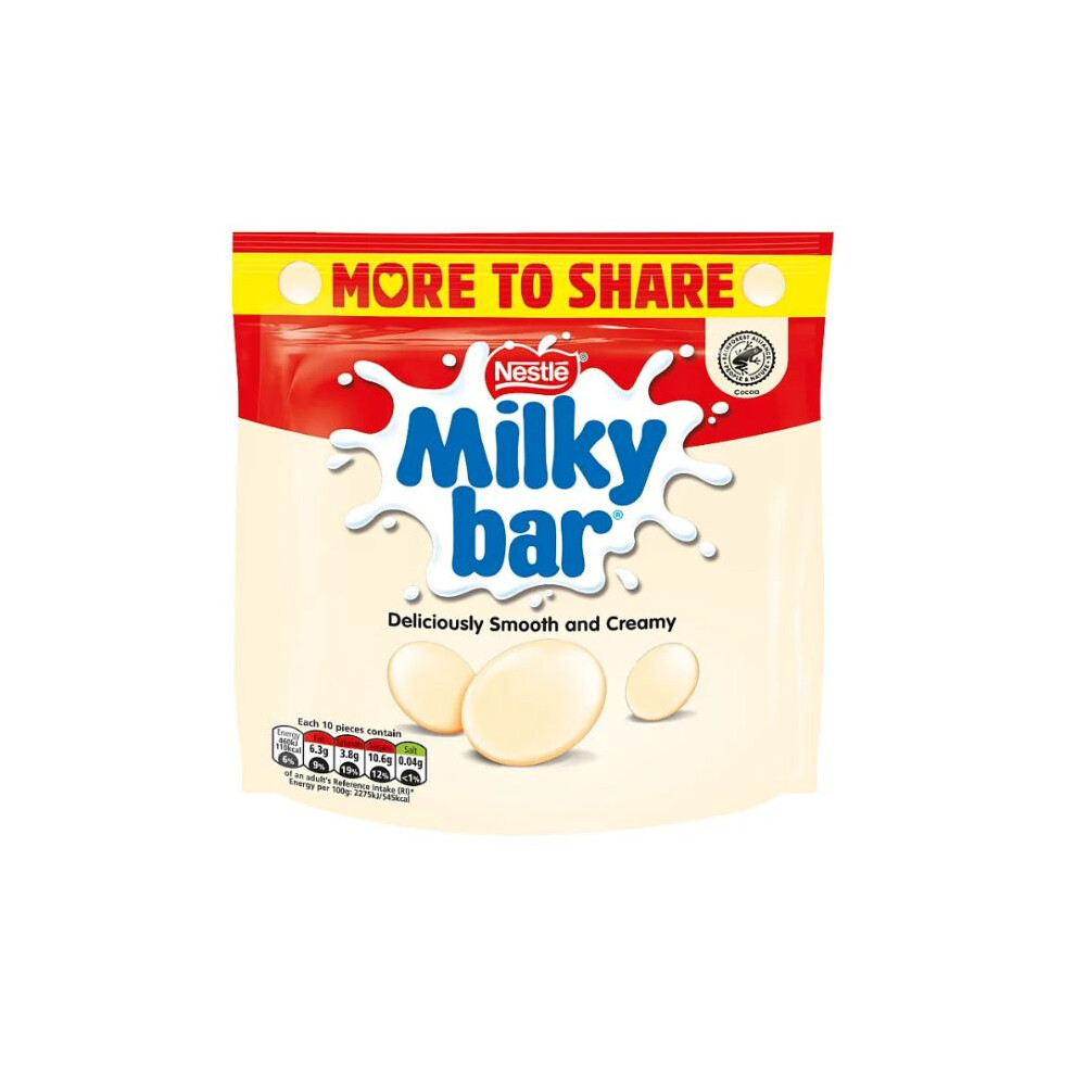 Milkybar Big Share Bag, 176g (Pack of 2)