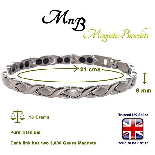 Titanium Magnetic Bracelet (Silver) 2