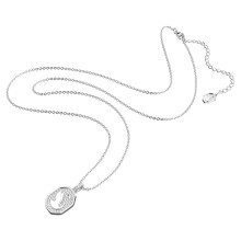 Swarovski Swan Necklace, Pav? Crystals in a Rhodium Plated Setting, from the Signum Collection