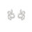 Doc Johnson All We Are White Snake Stud Earring (Silver Tone) 1