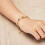 Philip Jones Jewellery Philip Jones Gold Plated Star Bracelet 2