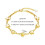 Philip Jones Jewellery Philip Jones Gold Plated Star Bracelet 5