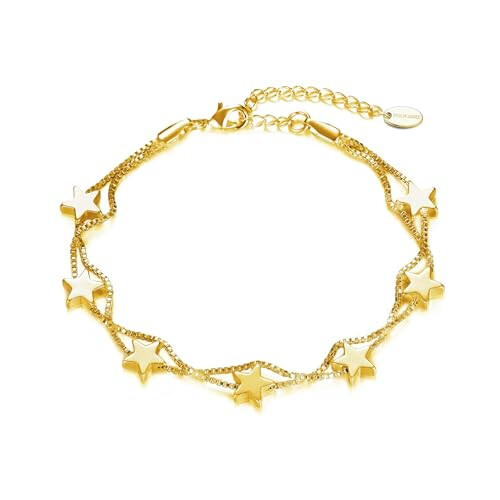 Philip Jones Jewellery Philip Jones Gold Plated Star Bracelet