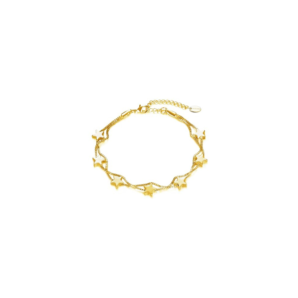 Philip Jones Jewellery Philip Jones Plated Star Bracelet Gold