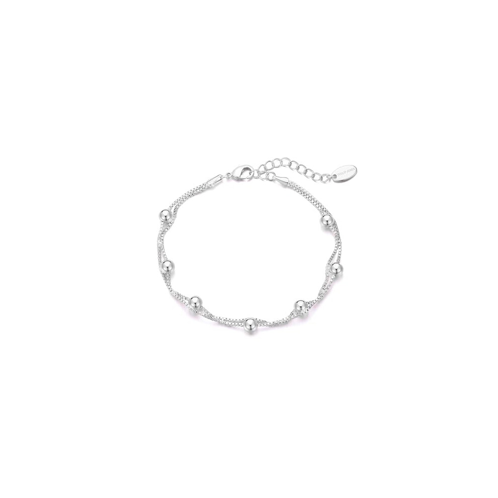 Philip Jones Jewellery Philip Jones Plated Ball Bracelet Silver