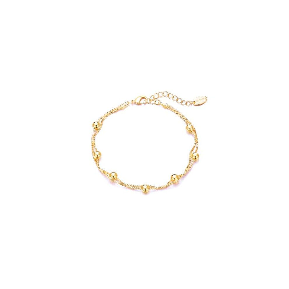 Philip Jones Jewellery Philip Jones Plated Ball Bracelet Gold