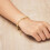 Philip Jones Jewellery Philip Jones Gold Plated Heart Bracelet 2