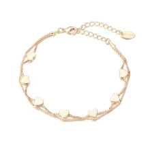 Philip Jones Gold Plated Heart Bracelet