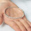 Philip Jones Jewellery Philip Jones Silver Plated Tennis Bangle Created with Zircondia? Crystals 4