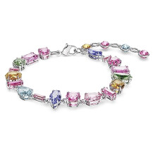 Swarovski Gema Bracelet, Multi-Coloured Crystals in a Rhodium Plated setting, from the Gema Collection