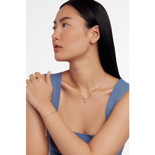 Ted Baker Ted Baker Sarsa Crystal Drawstring Bracelet (Silver Tone/Vintage Rose Crystal) 2