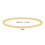 Philip Jones Jewellery Philip Jones Gold Plated Beaded Stretch Bracelet 5