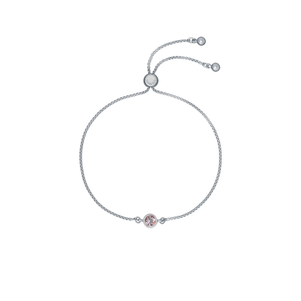 Ted Baker Sarsa Crystal Drawstring Bracelet (Silver Tone/Vintage Rose Crystal)