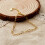 Philip Jones Jewellery Philip Jones Gold Plated Heart Link Bracelet 3
