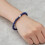 Philip Jones Jewellery Philip Jones Lapis Lazuli Gemstone Stretch Bracelet 2