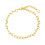 Philip Jones Jewellery Philip Jones Gold Plated Heart Link Bracelet 1
