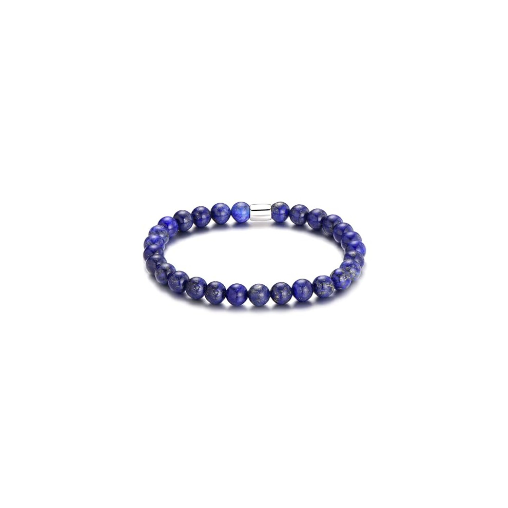 Philip Jones Jewellery Philip Jones Lapis Lazuli Gemstone Stretch Bracelet Not,Specified