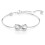 Swarovski Swarovski Hyperbola bracelet, Infinity, White, Rhodium plated 1