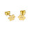 9ct Gold Pawprint Stud Earrings 1