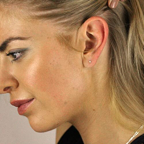 9ct Gold 2mm Flat Circle Stud Earrings - 375 Hallmarked Yellow Gold 2