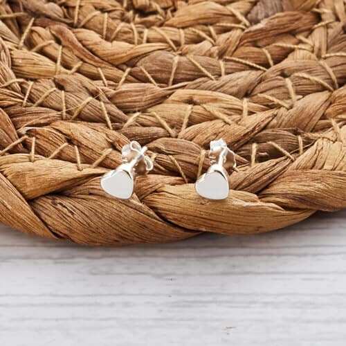 Philip Jones Jewellery Philip Jones Sterling Silver Heart Earrings 2