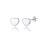 Philip Jones Jewellery Philip Jones Sterling Silver Heart Earrings 1