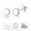 Philip Jones Jewellery Philip Jones Sterling Silver Round Earrings 4